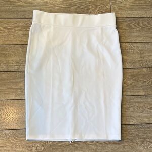 Eloquii Classic White Pencil Skirt